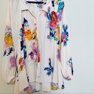 Free People Meadow Lark Button Down Top